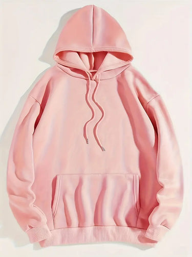 Drune | Bequemer Einfarbiger Damen Hoodie mit Kapuze