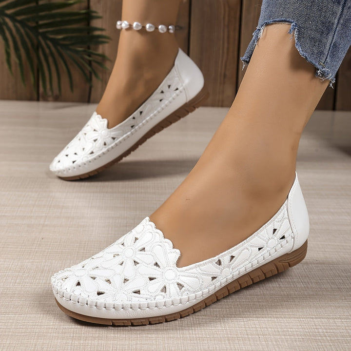 Blumige perforierte Loafer Drune Drune