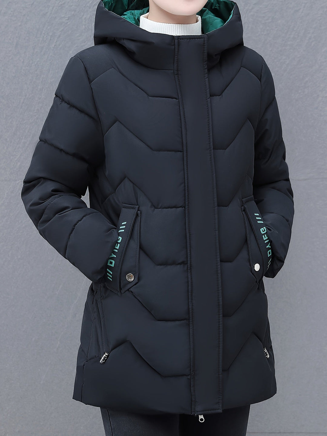 Drune | Mittelange, gepolsterte Jacke für Frauen - Ideal für Herbst/Winter