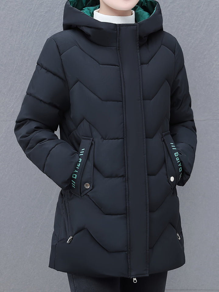 Drune | Mittelange, gepolsterte Jacke für Frauen - Ideal für Herbst/Winter