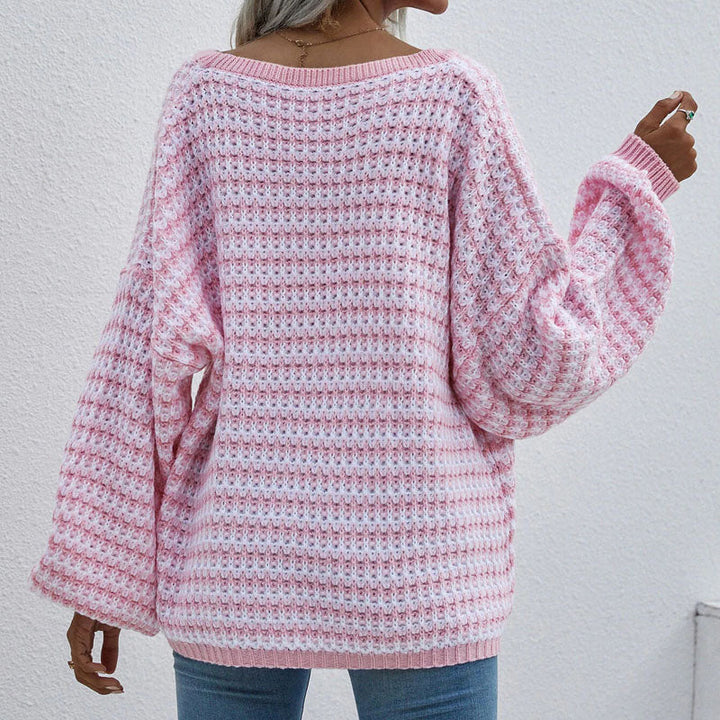 Drune | Gestreifter Strickpullover mit Lässigem Look