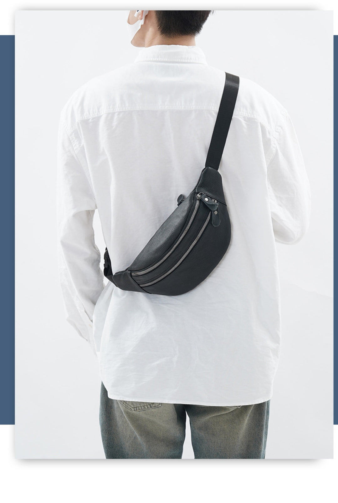 Drune | Leder Herren Crossbody Gürteltasche