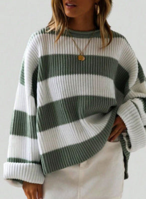 Drune | Lässiger gestreifter Pullover für Damen