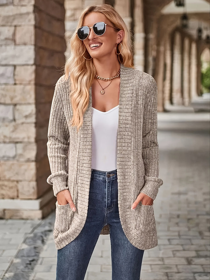Drune | warmer Fleece-Strickwaren-Cardigan für Damen - Perfekt für lässige Tage