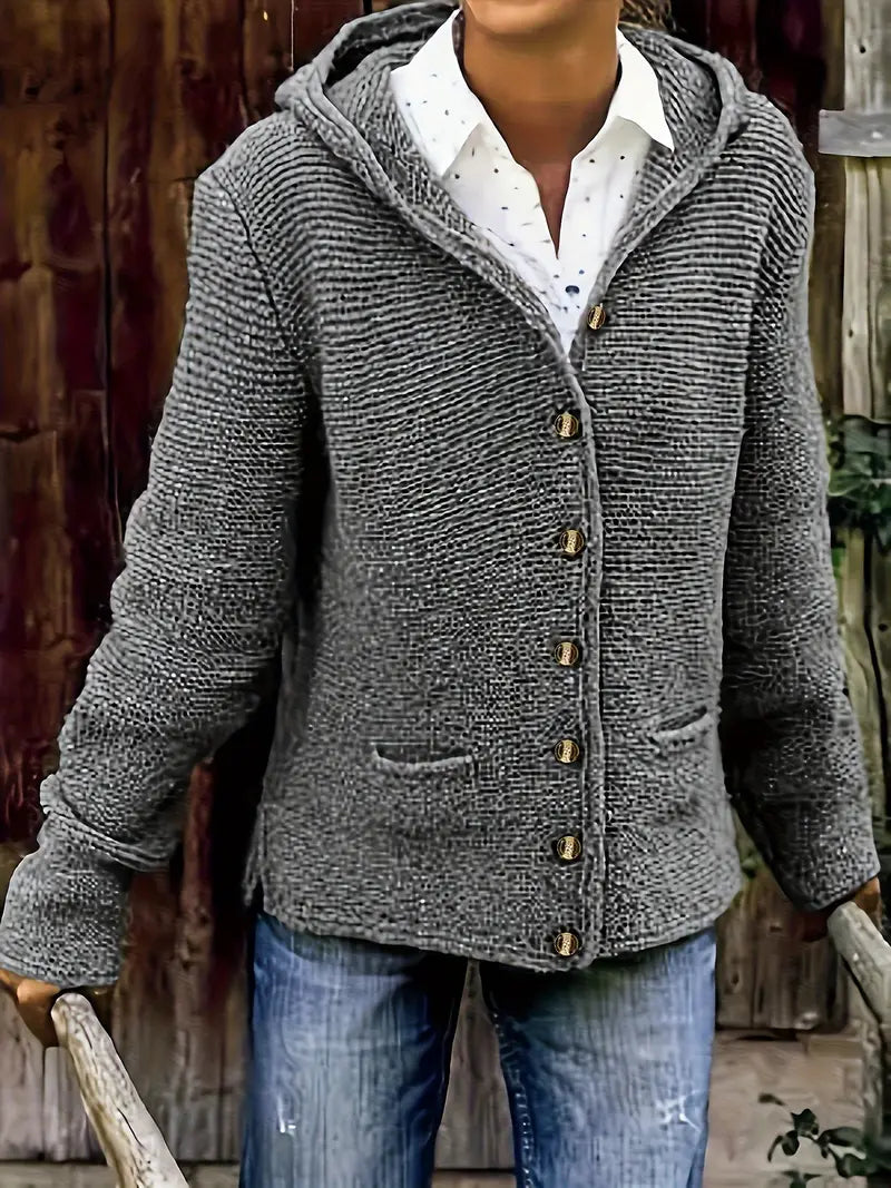Drune | Weiche Strickjacke mit Kapuze