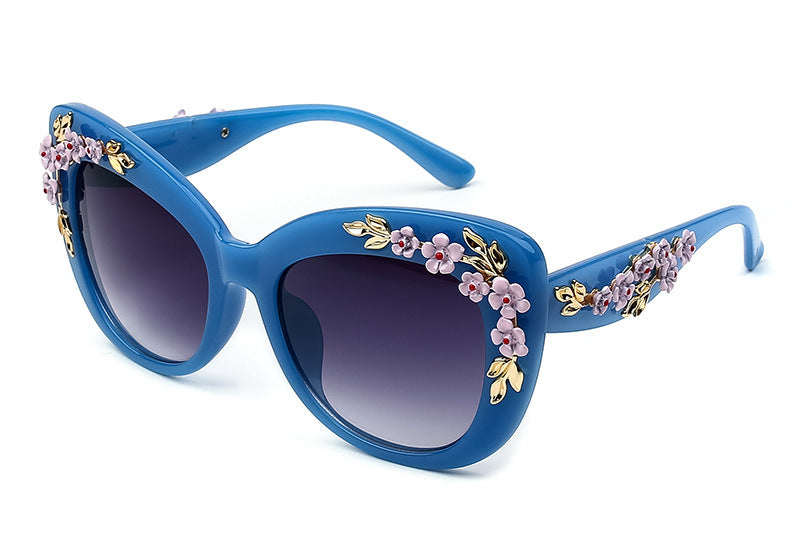 Drune | Exquisite Damen Sonnenbrille Mit Blumenmuster