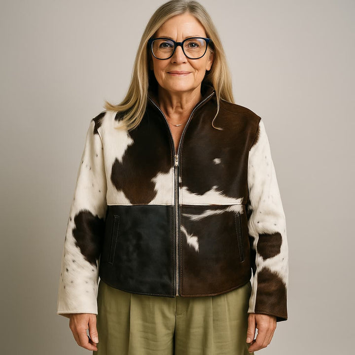 Drune | Stylish lightweight jacket with leopard print