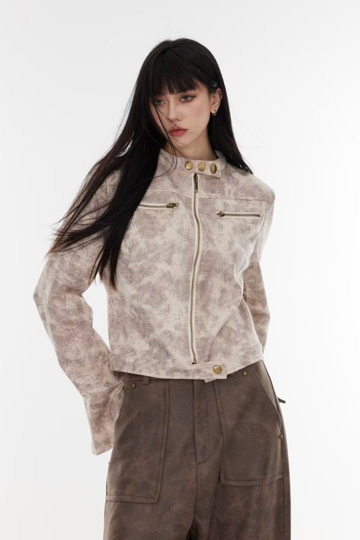 Drune | Batik Stehkragenjacke