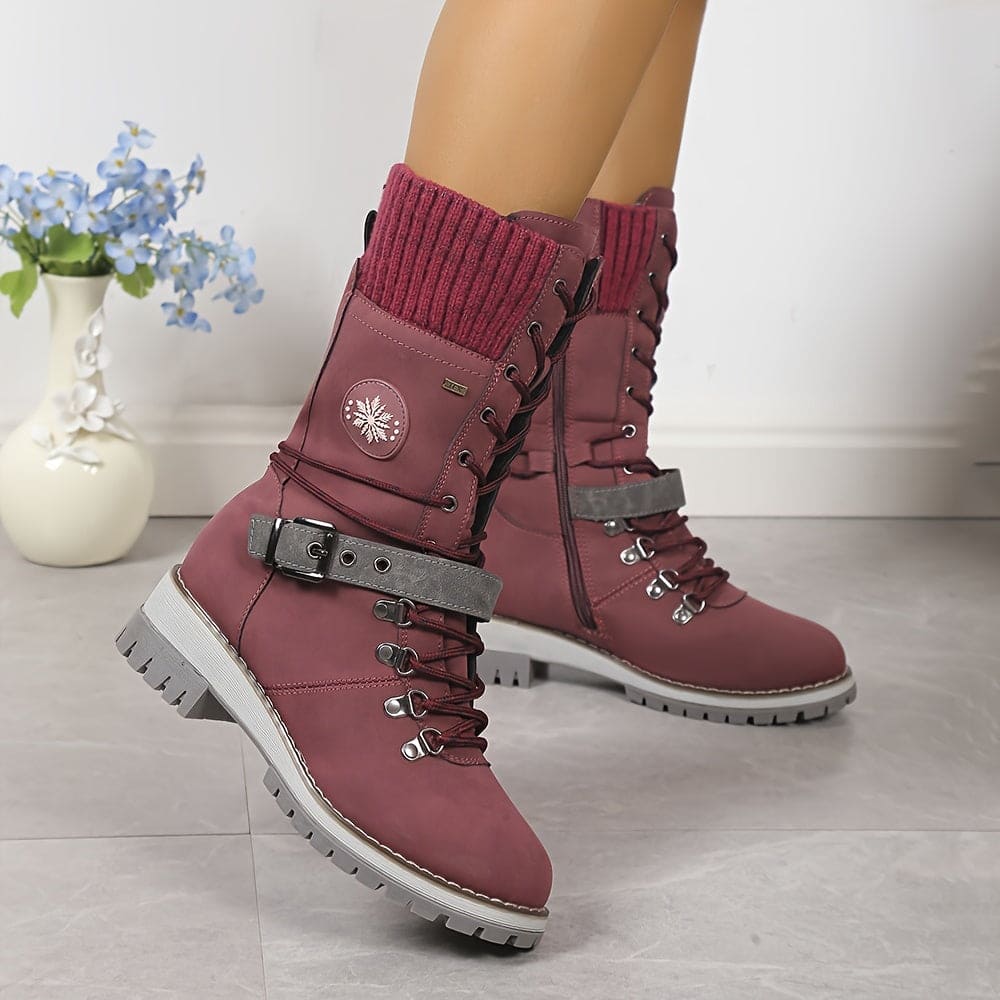 Drune - Elegante Gestrickte Thermo-Stiefel