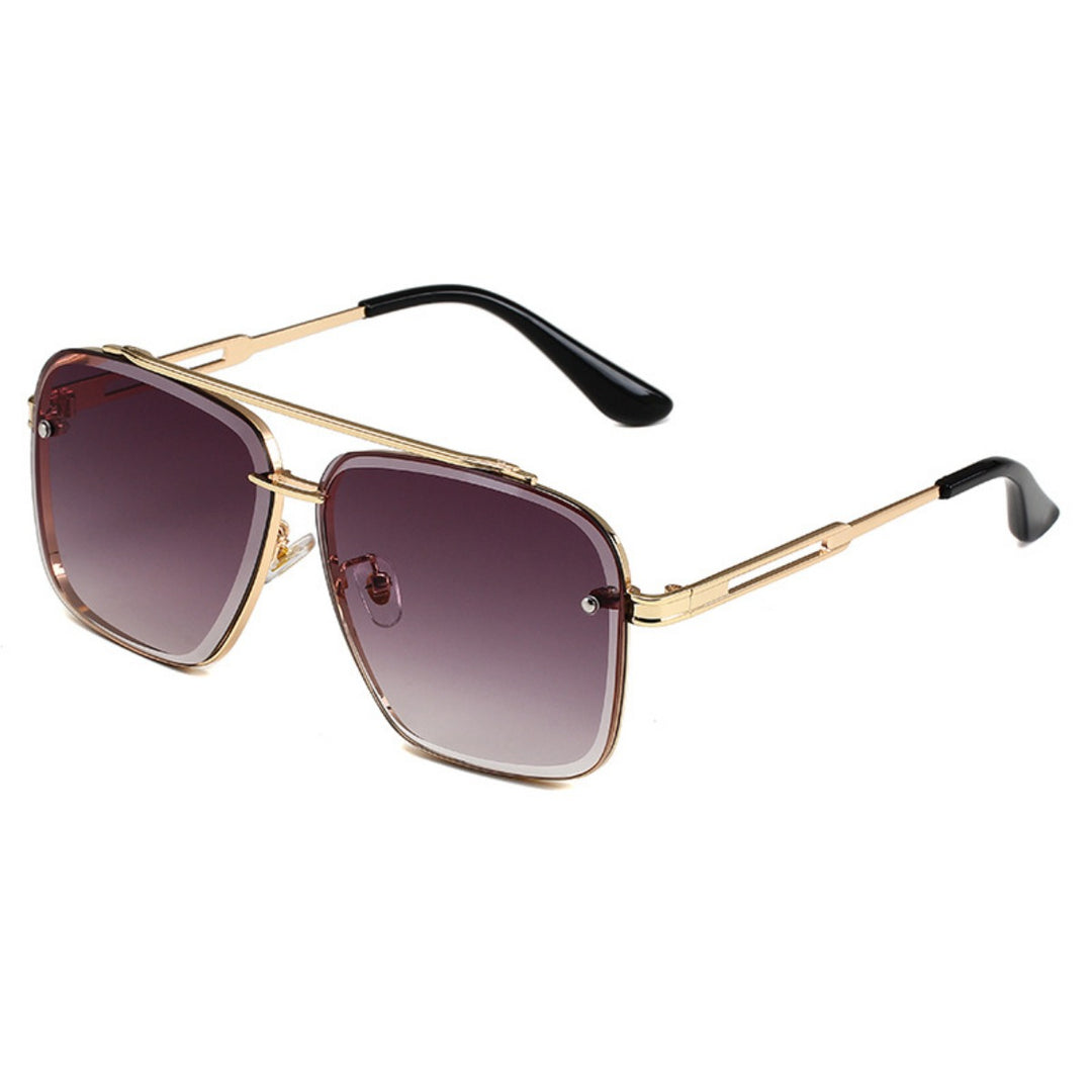 Drune | Doppelstrahl getrimmte Metallbox-Sonnenbrille