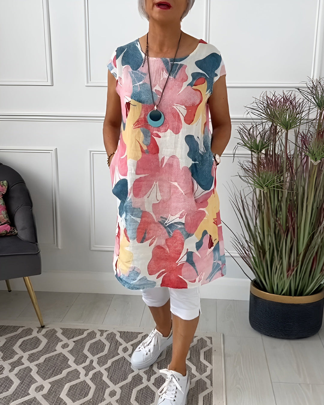 Drune | Elegante Blumen Kleid