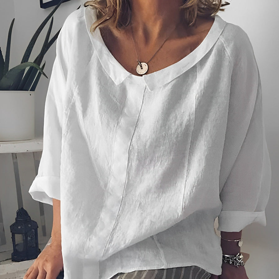 Drune | Bluse Mit Umgeschlagenem Kragen