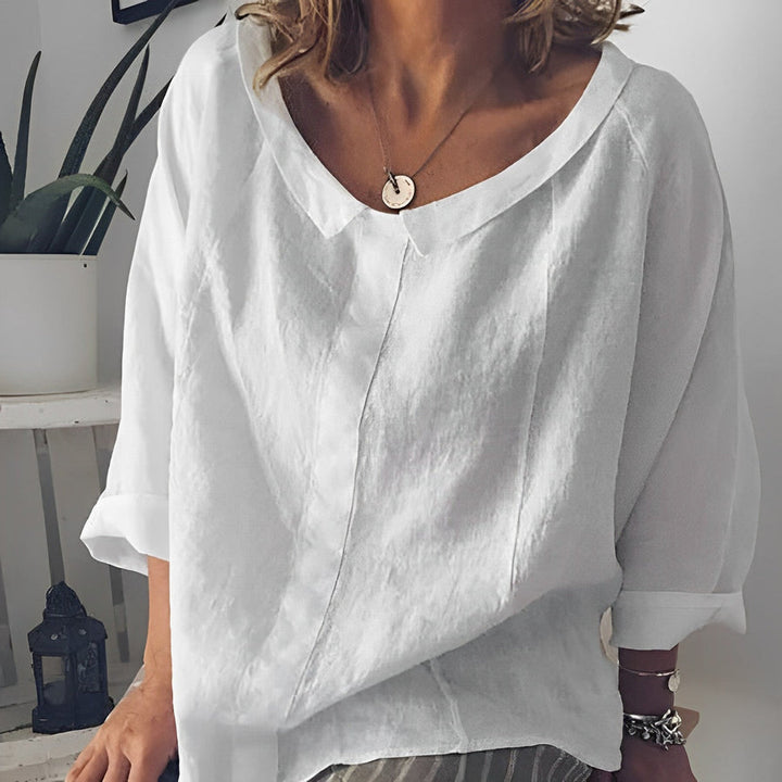 Drune | Bluse Mit Umgeschlagenem Kragen