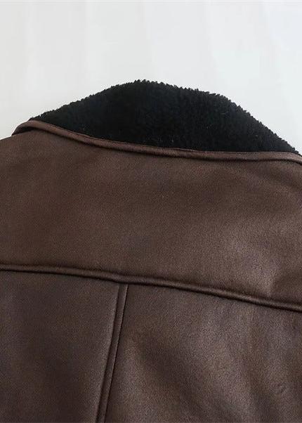 Drune | Stil Doppeltseitige Kunstlederjacke