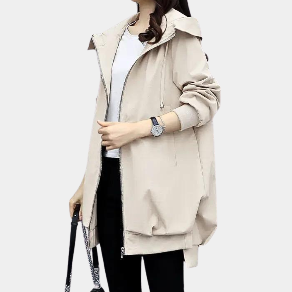 Drune | Moderne Lange Jacke für Damen für den Herbst