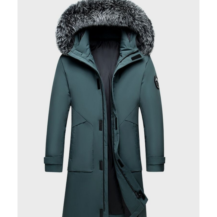 Drune | Herren Winter Parka Mantel Mit Kapuzen Design Und Langer Passform