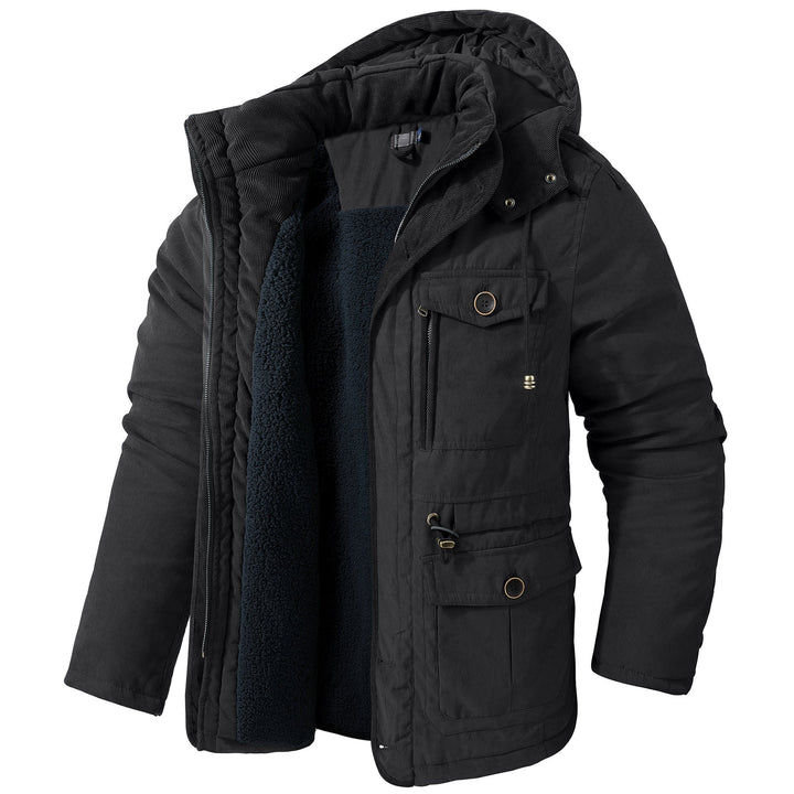 Drune | Warme Jacke mit Kapuze für Männer