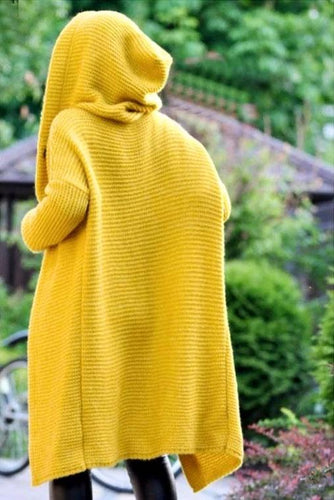 Drune | Extralanger gestrickter Mantel mit hohem Kragen - Bestseller 2023