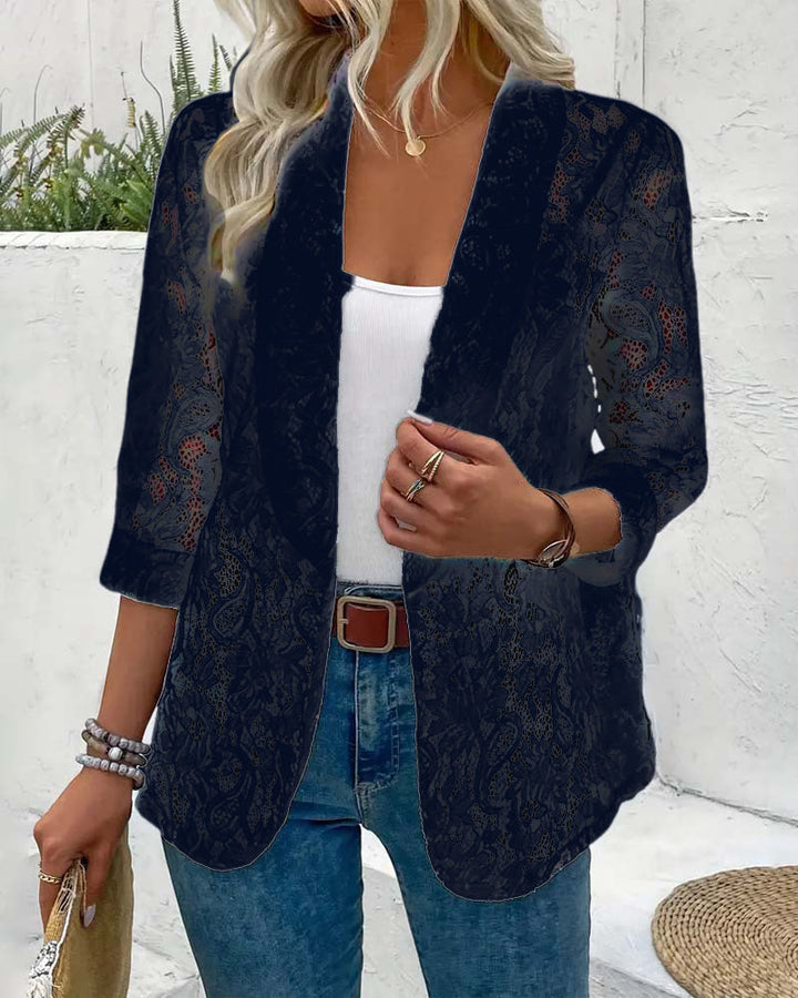 Drune | Eleganter Blazer mit Spitze