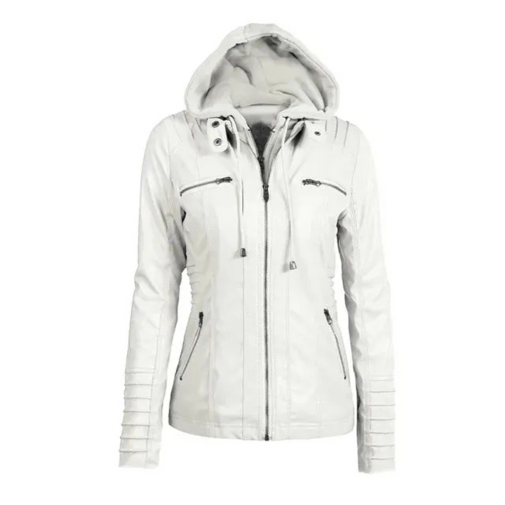 Drune | Kurzarm Frauen Jacke mit Reißverschluss