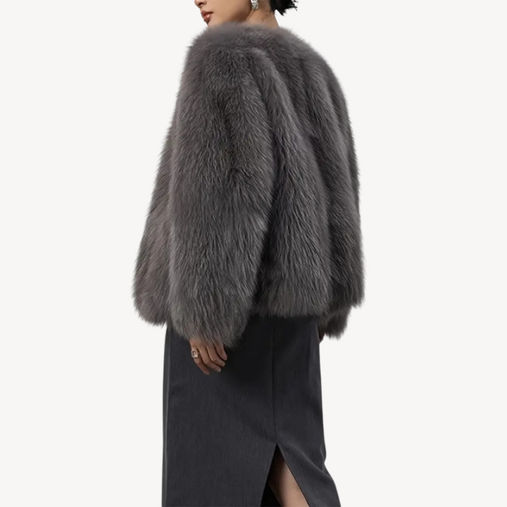 Drune | Damen Winterjacke Kunstpelz Mantel