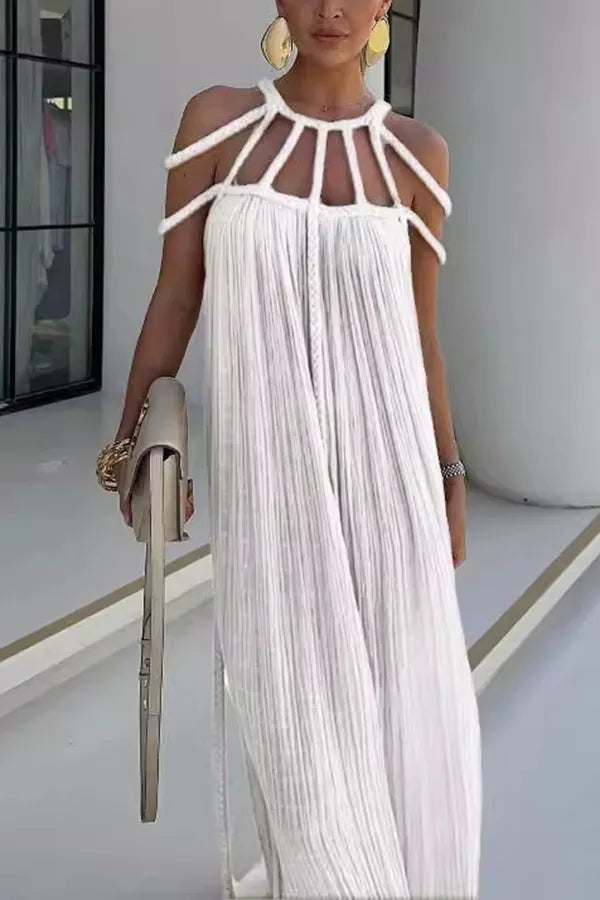 Drune | Sommer Kurzarm Klassisches Kleid