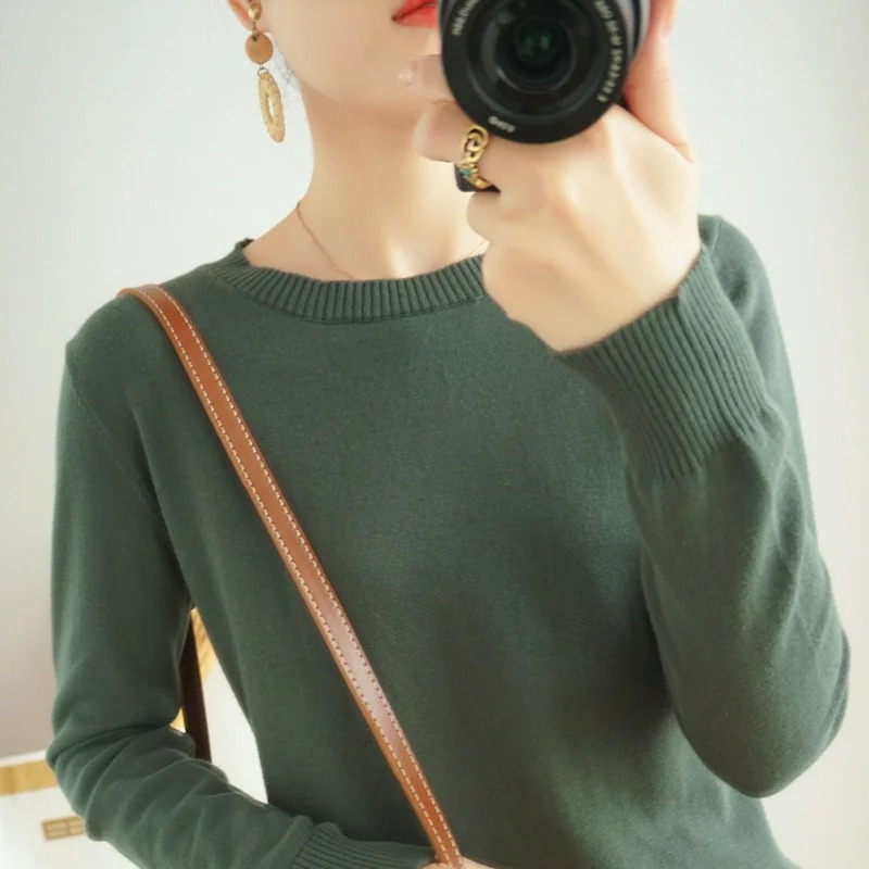 Drune | Cashmere Pullover Damen Klassischer Rundhals, Weich & Atmungsaktiv