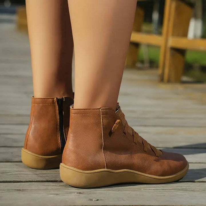 Drune | Stiefeletten Damen – bequemer Schnürverschluss