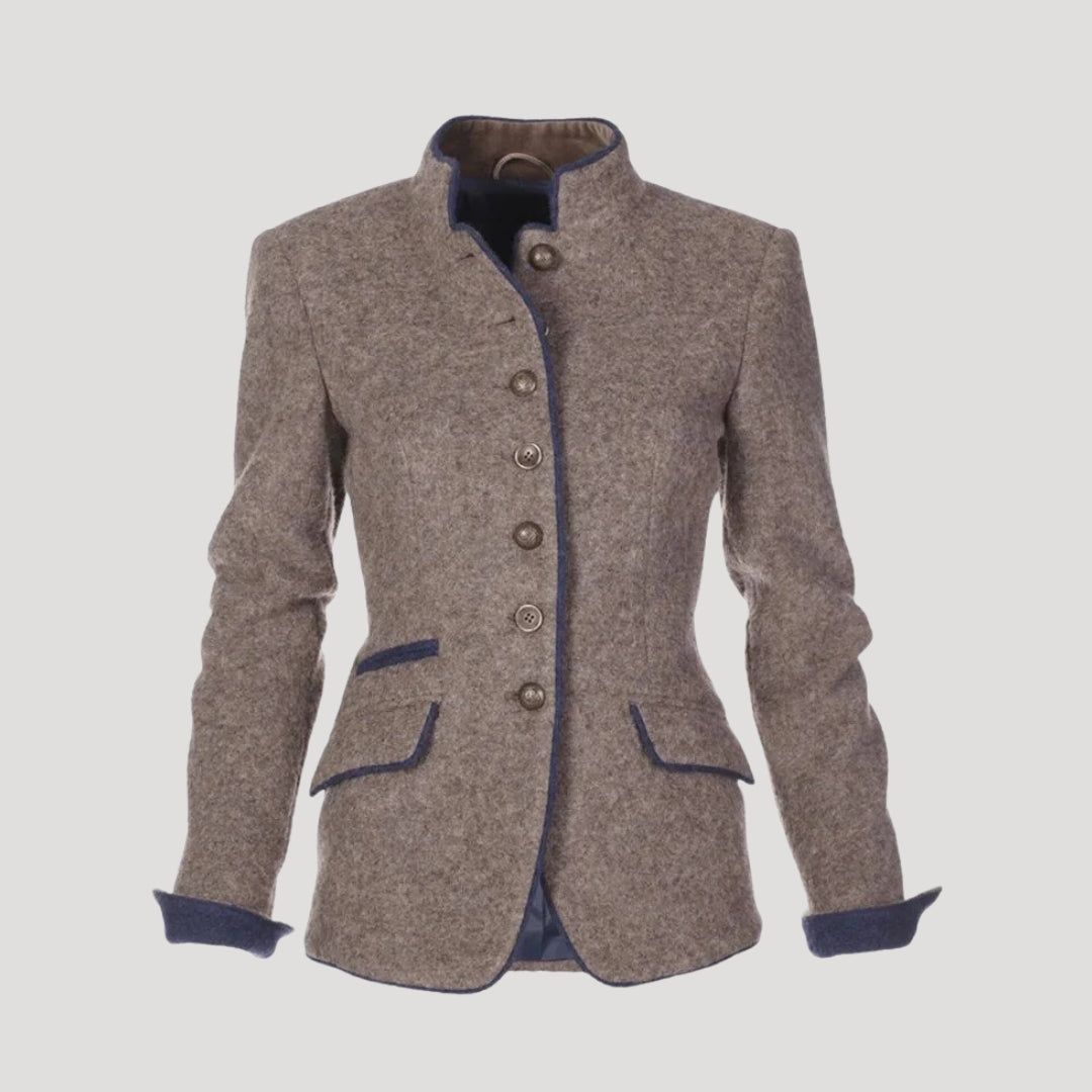 Drune | Damen Tweedjacke taillierte Landblazerjacke
