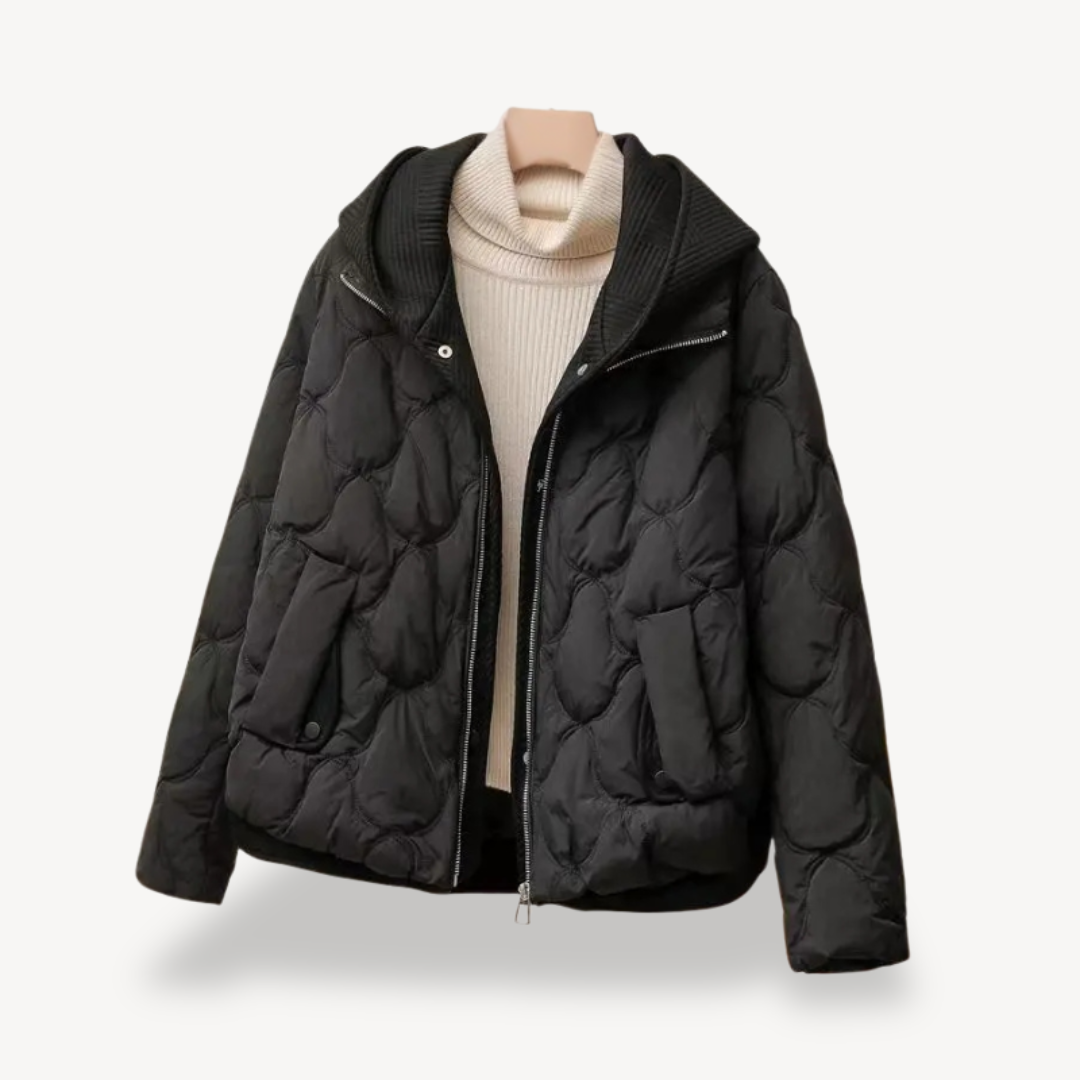 Drune | Gestepptes Puffer-Jacke mit Kapuze für Frauen