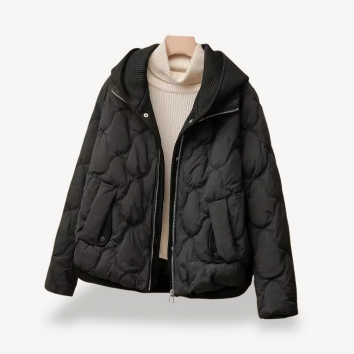 Drune | Gestepptes Puffer-Jacke mit Kapuze für Frauen