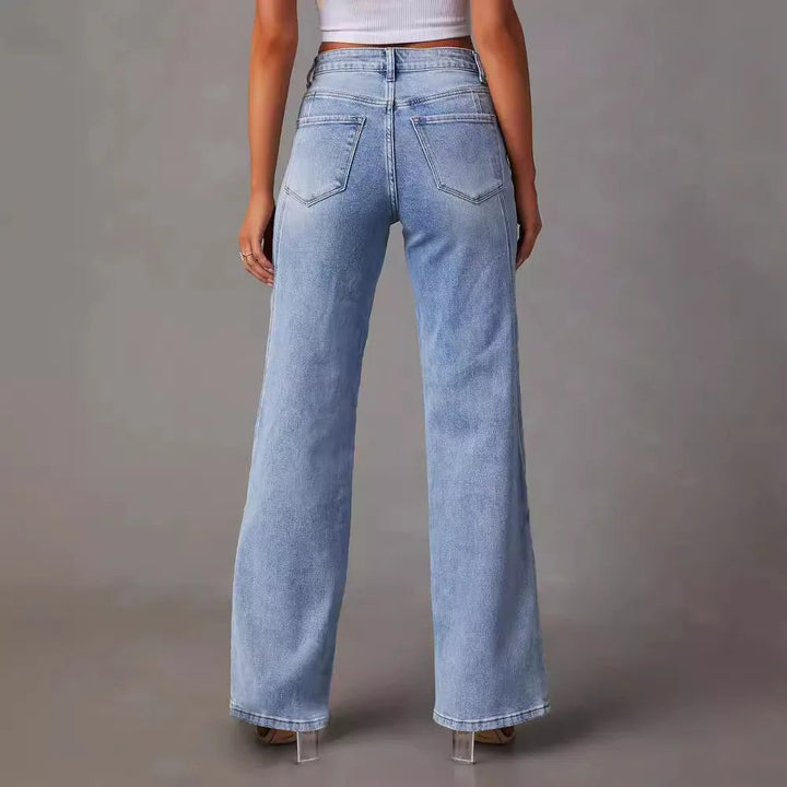 Drune | Weite Beinform Denim