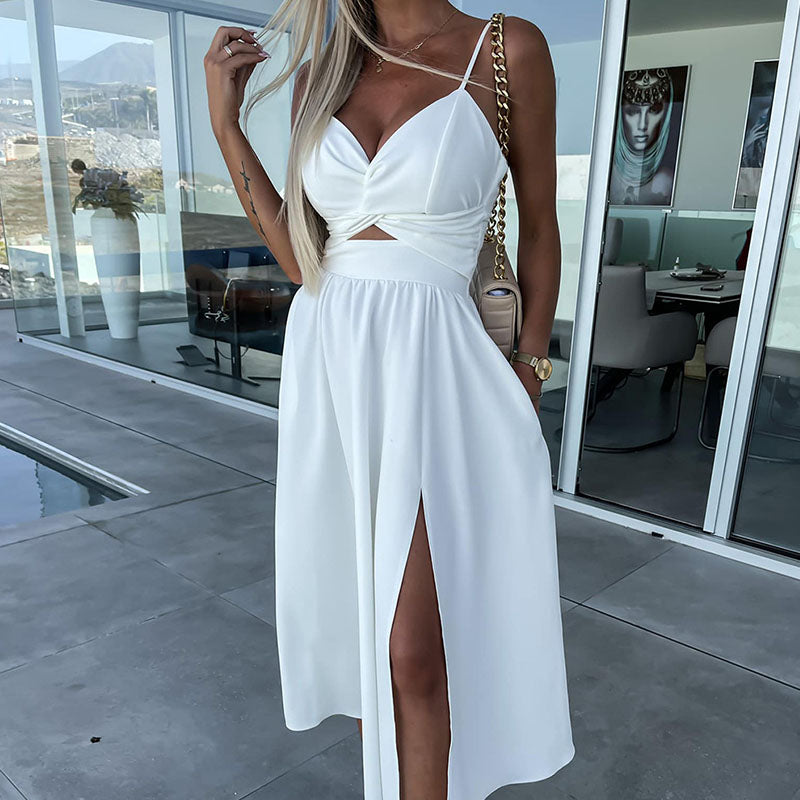 Drune | Hohe Schlitze Cocktailkleid