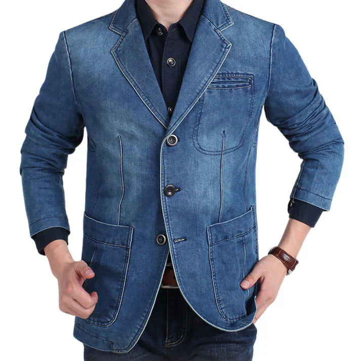Drune | Schicker Denim-Blazer für Herren