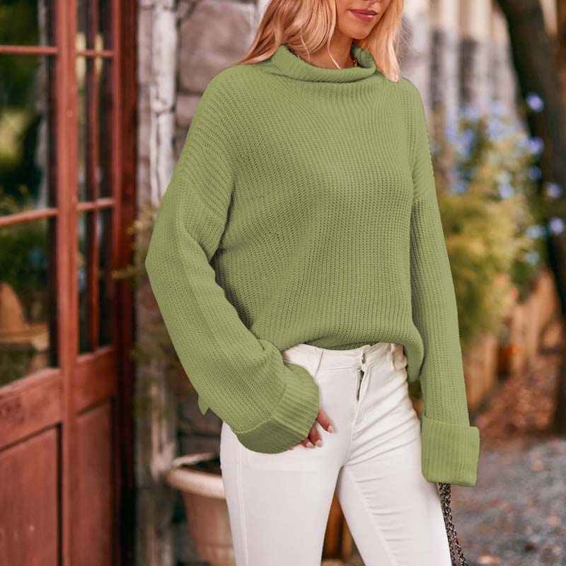 Drune | Schlichter Pullover Aus Einfarbigem Strick