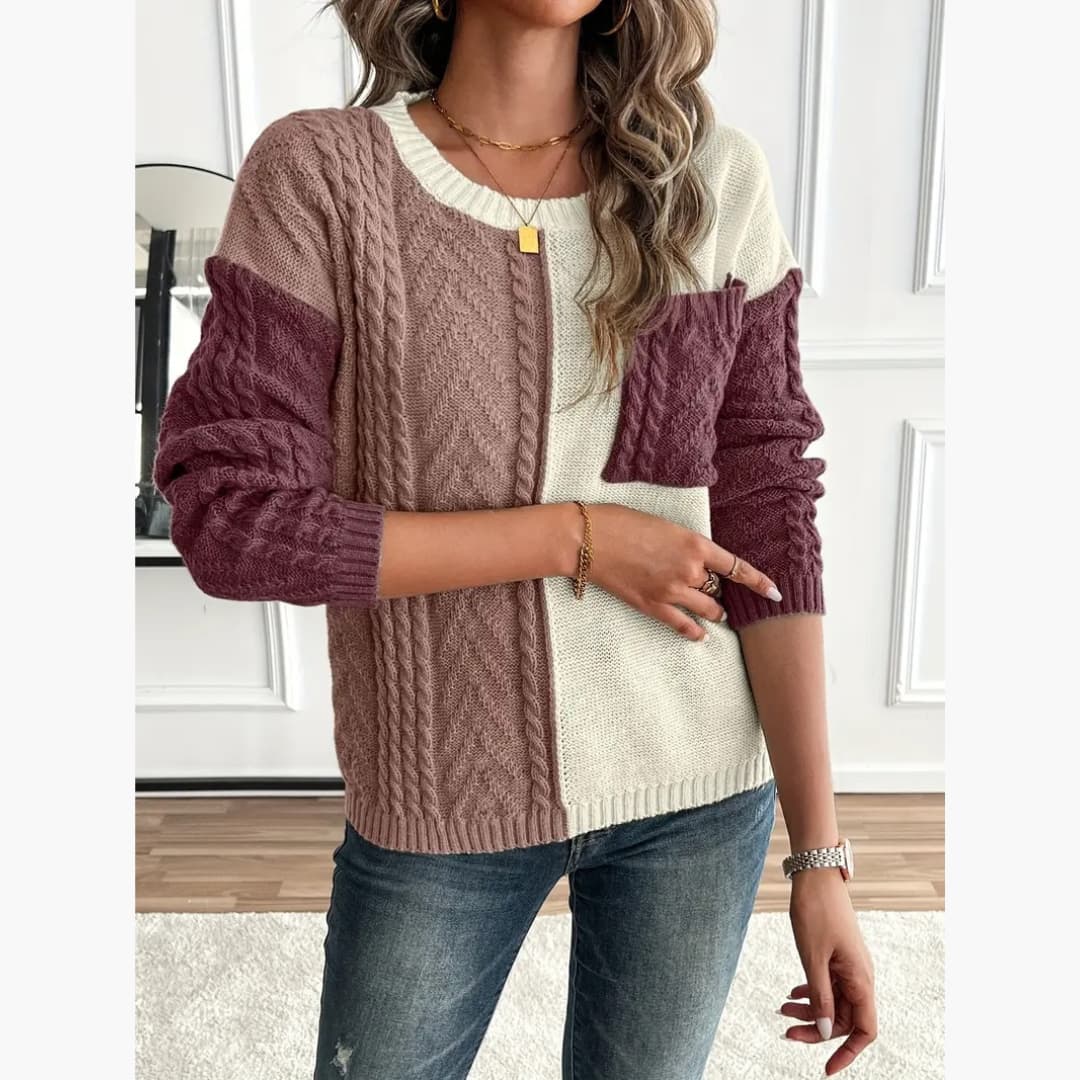 Drune | Stilvolle Kabelstrick Pullover für Damen