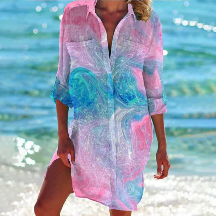 Drune | Farbenfrohes Hemdkleid