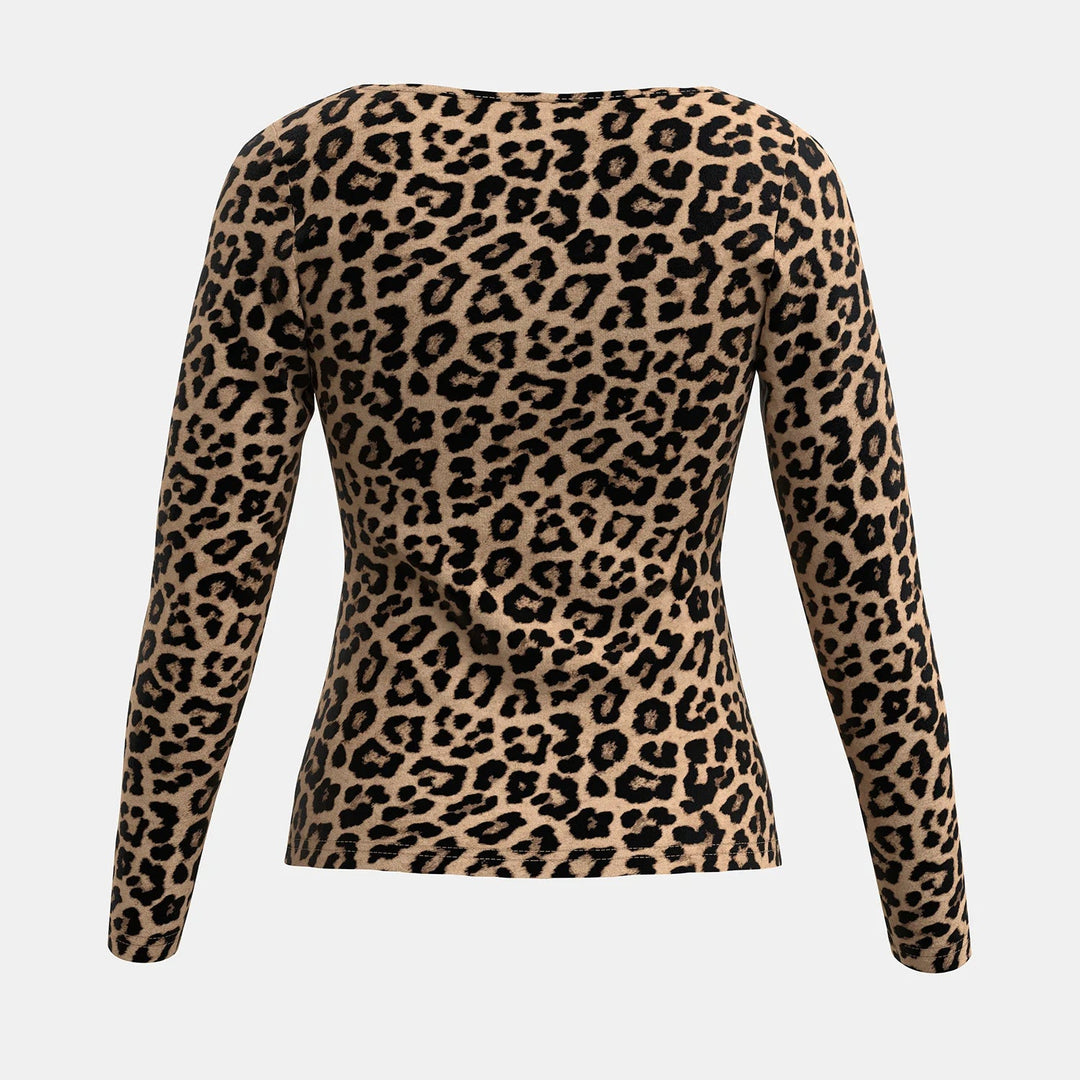 Drune | Langarm Leopard Oberteil