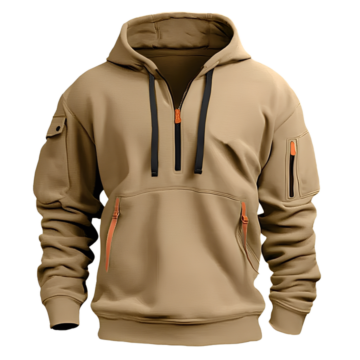 Drune | Lässiger, lockerer Hoodie mit Reißverschluss für Männer