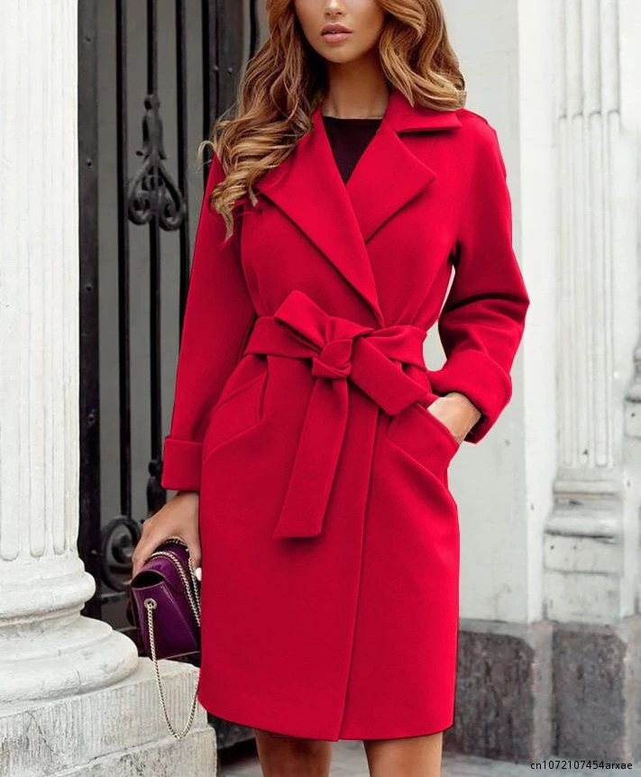 Drune | Stylischer Trenchcoat mit Gürtel