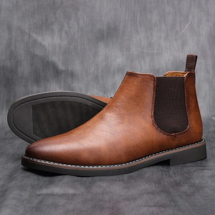 Drune | Klassische Herrenschuhe Stiefel Im Chelsea Stil Aus Leder