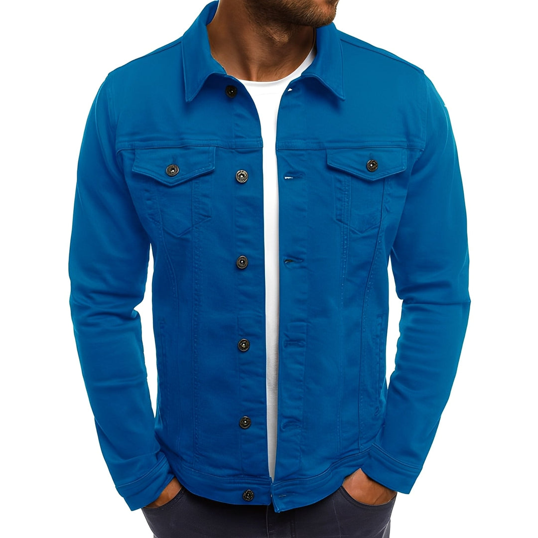 Drune | Stylische Denimjacke mit Taschen für Männer