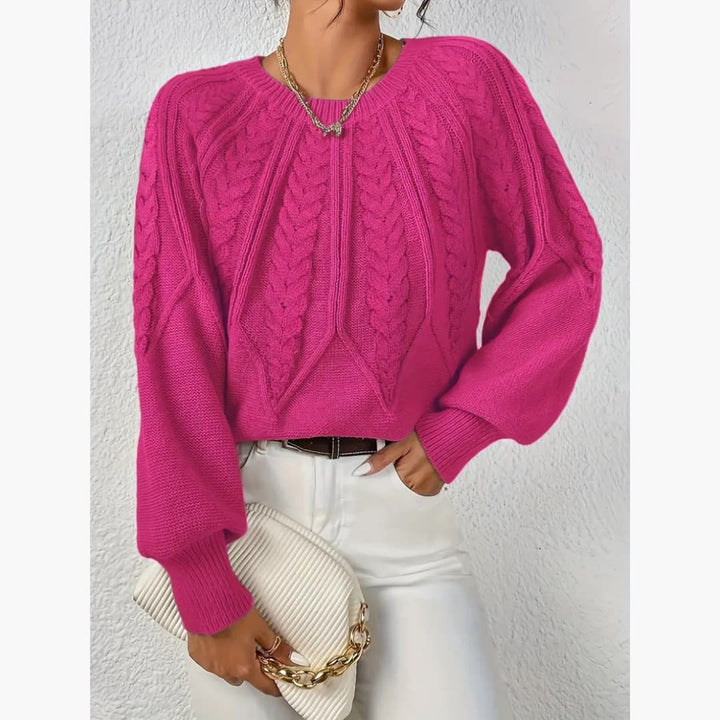 Drune | Klassischer Kabelstrickpullover für Damen
