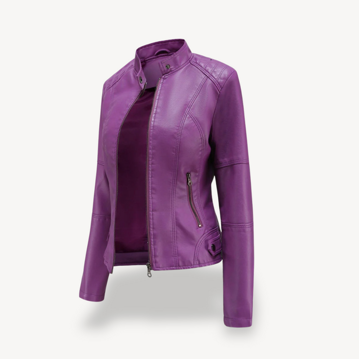 Drune | Damen Kunstleder Bikerjacke