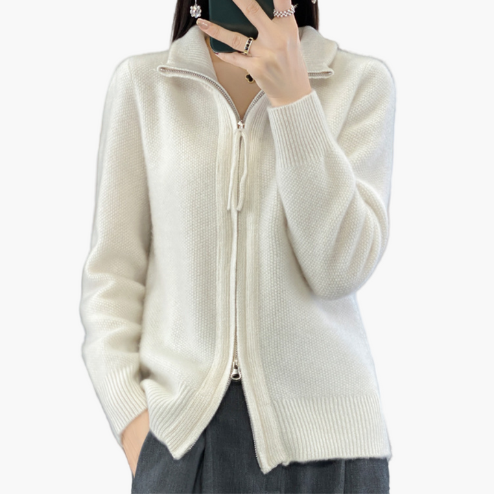 Drune | Strickjacke mit Reißverschluss - Eleganter Casual Style für Alltag und Büro