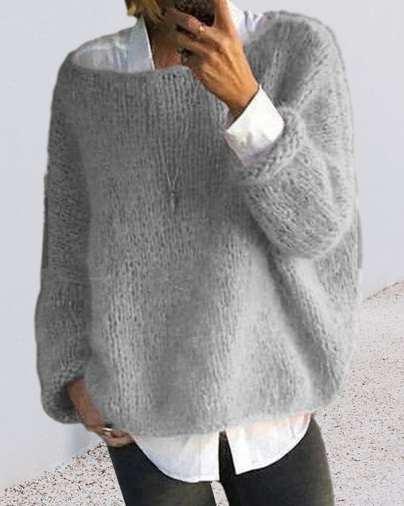 Drune | Pullover mit Farbdetail am Nacken