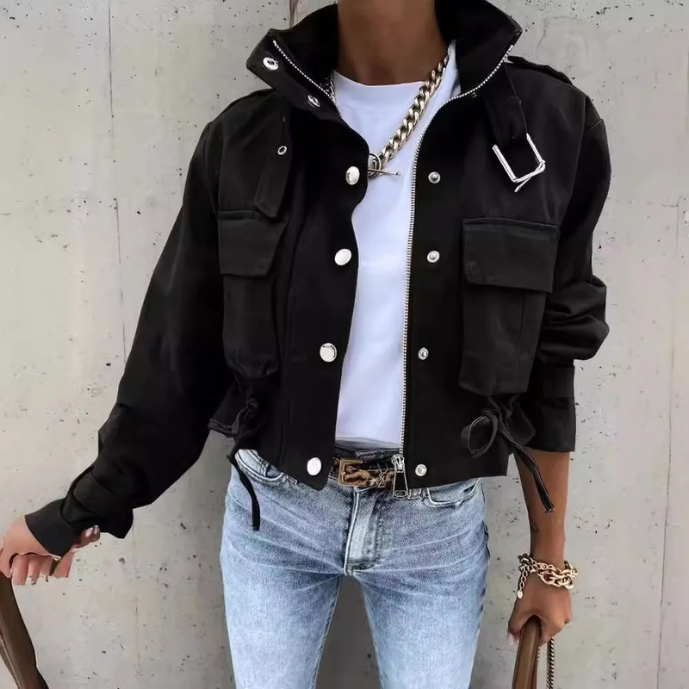 Drune | Moderne Damen-Jacke mit Kordelzug