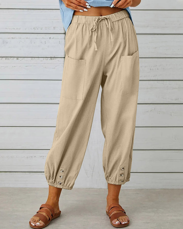 Drune | Lockere Hose Mit Hoher Taille