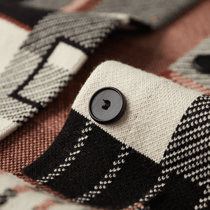 Drune | Patchwork Strickjacke