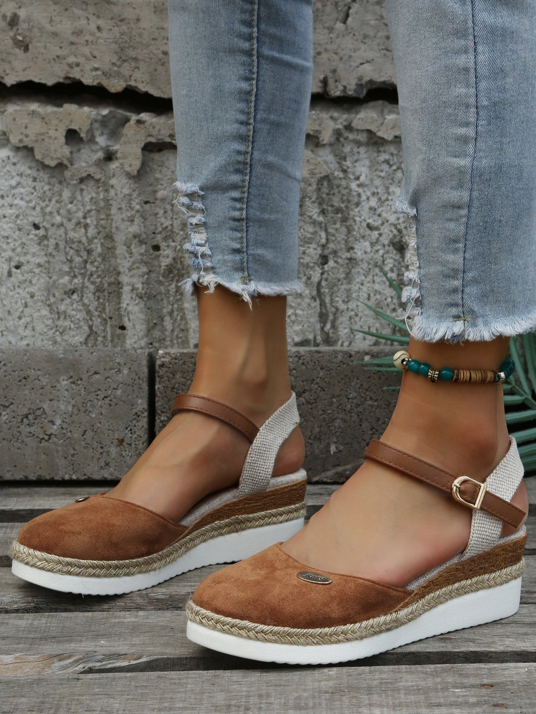 Drune | Orthopädische Trendy Braune Espadrilles